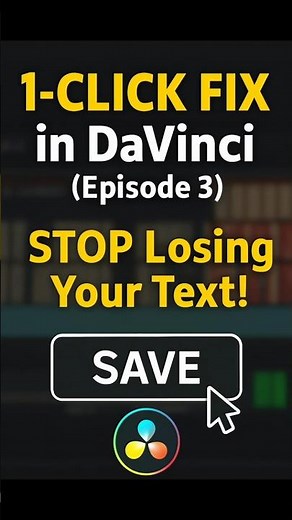 How to Save Custom Titles in DaVinci Resolve (Re-Use Your Text!)