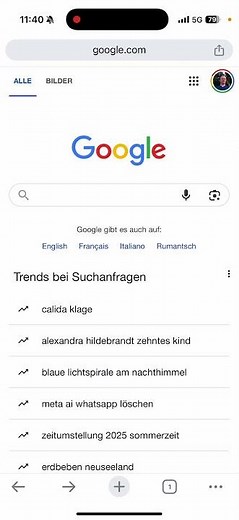 Übersicht mit KI bei Schweizer Google Suche gestartet