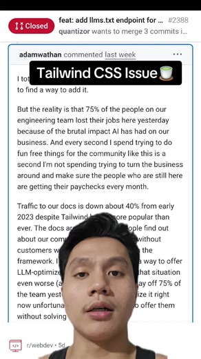 Tailwind CSS Announces 75% Layoffs - Update