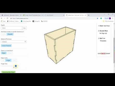 Basic box using makercase