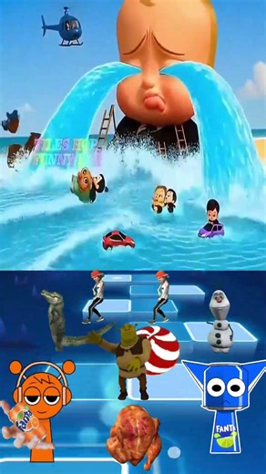 Baby Boss & Coffin dance cover Tiles Hop EDM Rush #coffindance #tileshop #babyboss #chorts #sprunki