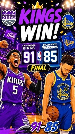 KINGS SHOCK THE WARRIORS! 👑 91–85 VICTORY | #nbahighlights