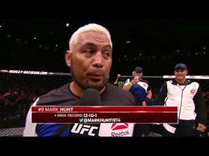 Fight Night Brisbane: Mark Hunt Octagon Interview