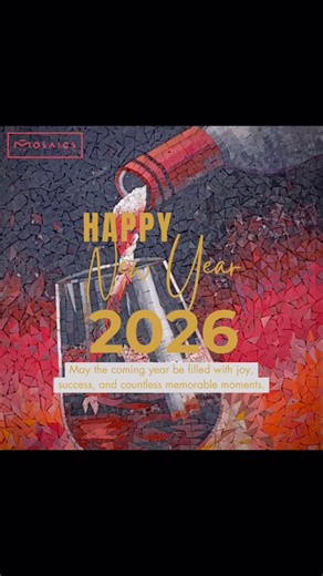 Mosaics Lab on Instagram: "Another year shaped by craft, detail, and trust. Thank you for choosing Mosaics Lab and believing that good design lives in the details. Here’s to a new year of meaningful mosaics and inspired spaces. Happy New Year from all of us at Mosaics Lab.💫 #MosaicsLab #MosaicArt #MosaicTiles #interiordesign"