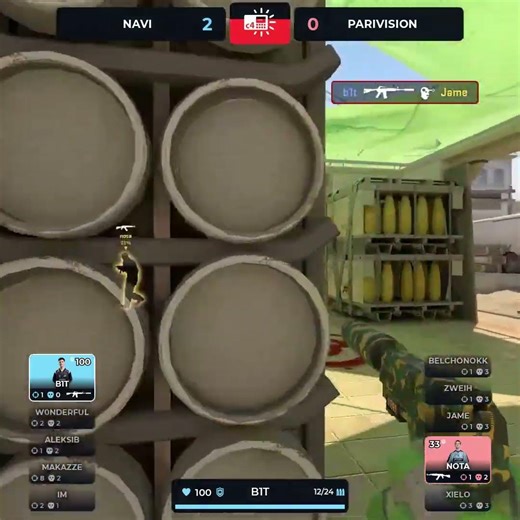 b1t Secures 1v2 Clutch #blast #rotterdam #cs #cs2 #clutch
