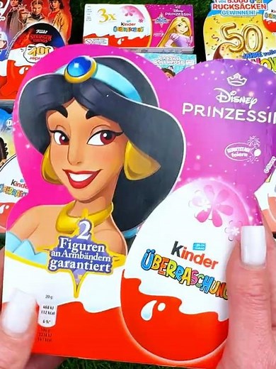 4 Kinder Surprise Eggs Disney Princess ASMR Unboxing! #disneyprincess #cinderella #tiana