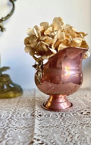 Antique Copper Coal Scuttle With Delft Porcelain Handle - Dutch Fireplace Decor - Etsy Australia