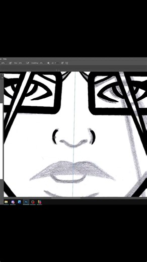 They Symmetry tool makes inking so much faster