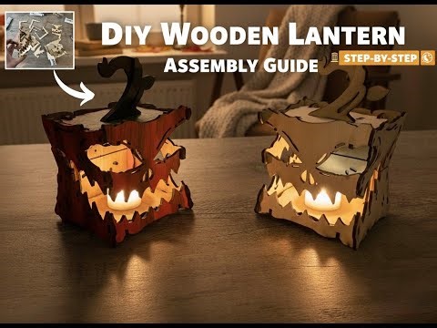 How to Assemble a Pumpkin Lantern | Laser Cut File Tutorial