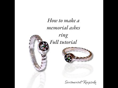 How to Make a Memorial Ashes Ring | DIY Cremation Jewellery Tutorial