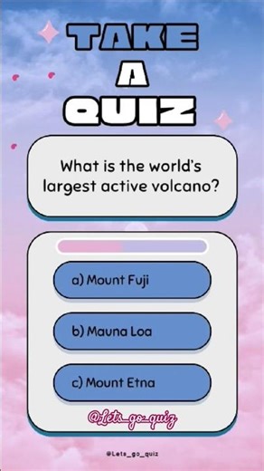 Guess The Correct Volcano 🌋 #quiz #trivia #generalknowledge