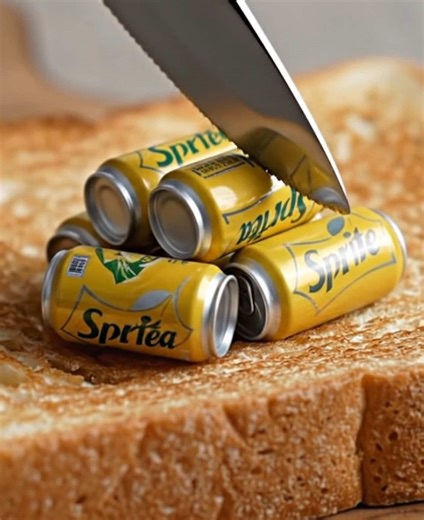 yellow sprite toast ASMR IA #asmrsounds #oddlysatisfying #asmr #ia #sprite