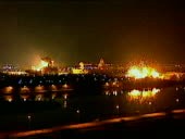 'Shock and awe' bombing campaign over Baghdad during Iraq war; 22 Mar...