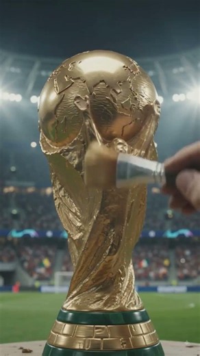 art of trophy world cup football #football #messi #trophy