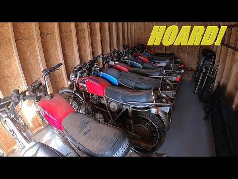 A BIG BARN FULL OF VINTAGE HERCULES ROTARY MOTORCYCLES