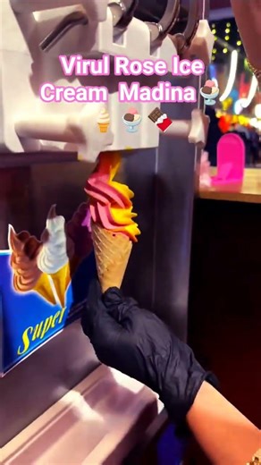 Viral Rose ice cream Madina. #love #viral #travel #rose #icecream #madina #saudiarabia #food #ice
