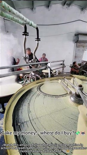 Fully automatic jianbing machine – pancakes on fire! 🔥🥞