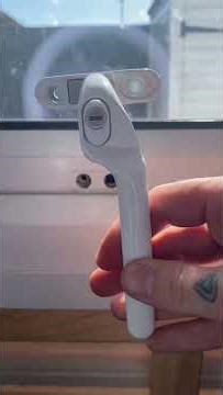 How to open a stuck window handle