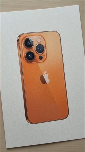 How to Draw a Realistic iPhone 📱 (Looks 100% Real!) #shorts#iphone#trending