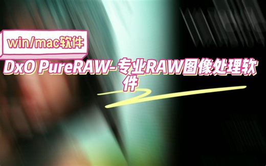 DxO PureRAW-专业RAW图像处理软件mac/win版