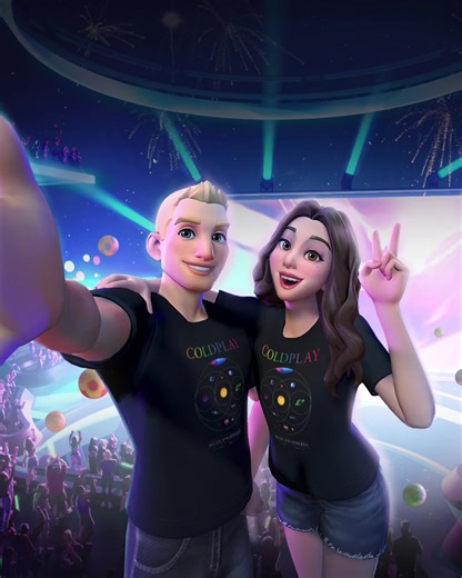 🤩We’re just a day away from #Coldplay in #MetaHorizon but you don’t need to wait for the show to rock the merch 😏 RSVP for the show on 12/30 and cop these shirts for FREE 😮