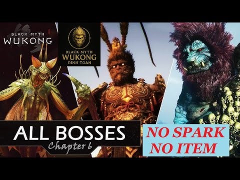 Gà U40 Chơi Wukong - All Boss Chapter 6 - No Spark/No Item - Lần Chơi Đầu Tiên - PS5