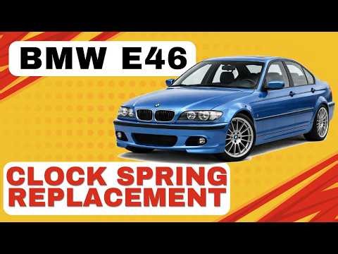BMW E46 Clock Spring Replacement | Steering Wheel Airbag Cable Fix