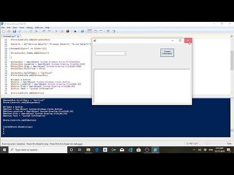 Designing Windows Form Part 2 - Adding Drop Down to the form by using PowerShell