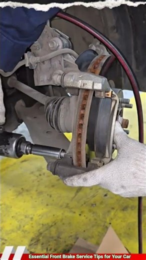 Essential Front Brake Service Tips for Your Car #mechanic #brakesystem #shorts
