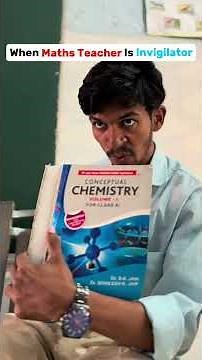 When Maths Teacher Is The Invigilator 💀 #shorts #funny #exams