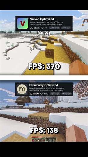 Minecraft NEW BEST Optimization Modpack FOR PATATO PC: Vulkan Optimized