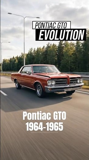 Pontiac GTO Evolution (1964–2006) | #pontiac #musclecar #cars