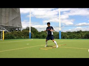 ラダーを使った応用ステップ【グーパージャンプ】
