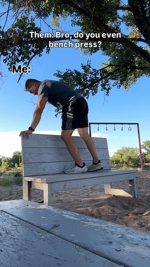 I mean… this is a bench press right? LOL! #fitness #gym #benchpress #pushups | Jimmy Choi - Fox Ninja