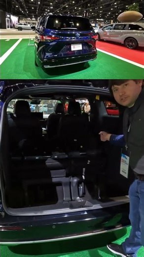 Toyota Sienna 3rd Row Seats #toyota #toyotasienna #chicagoautoshow #minivan #driveitout
