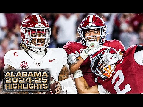 30 minutes of Alabama Crimson Tide HIGHLIGHTS from the 2024-25 season 🎥 | ESPN College Football