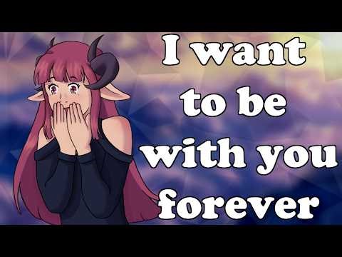 {Asmr} Proposing to your demon girlfriend [f4a] [kisses] [love bombing] [wholesome] [magic listener]