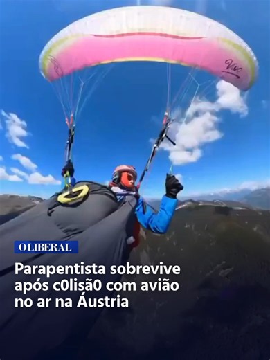 Uma praticante de parapente sobreviveu após ser ating1d4 por um avião de pequeno porte enquanto voava na região de Pinzgau, na Áustria. O ac1dente aconteceu em pleno ar e foi registrado em vídeo, que rapidamente ganhou repercussão nas redes sociais. A vít1ma foi identificada como Sabrina, de 44 anos, moradora da Alta Áustria. Segundo informações divulgadas pela imprensa local, ela pilotava o parapente quando foi ating1da por uma aeronave modelo Cessna 172. O impacto destruiu parte do equipamento