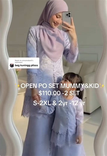 Ibu dan Anak Baju Raya Set - Stylish Combo Offer