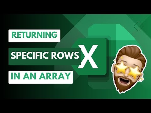 Return Specific Rows from an Array in Excel