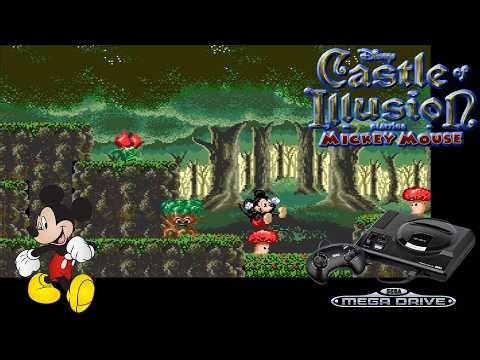 Castle of Illusion Starring Mickey Mouse (1990) - Full Playthrough HD Sega Mega Drive / Genesis