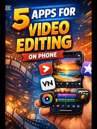 Top 5 Video Editing Apps for Mobile 🔥 (Edit Like a Pro) | #viral #viralshorts