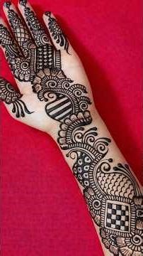 Holi Special Mehndi Design | Simple Mehndi Design | Cone Design | Shading Mehndi Design #shorts