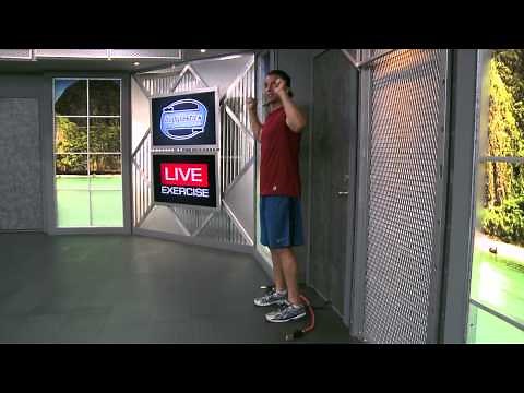 HOW TO DO Standing Calf Raise Arms Down with Resistance Bands