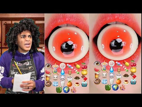 👄 2 HOUR | | Mark Adams POV TikTok ASMR Emoji Food Challenge Mukbang Eating Sound