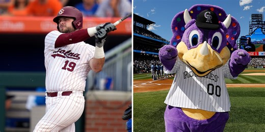 Rockies' mascot has a new fan in this Colorado Draft pick