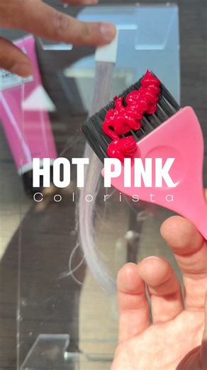 Hot hot pink hair ‪@LOrealParisUSA‬ #lorealcolorista #diyhair #haircolor #shorts #colorswatch