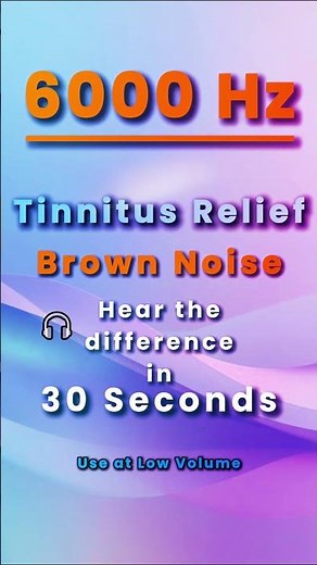 Tinnitus Relief: 6000 Hz Brown Noise Masker That Actually Works | 10-Hour Sleep