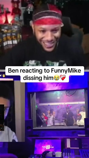 Ben reacting to FunnyMike dissing him😭❤️‍🩹#bendadonnn #funnymike #fyp #viral