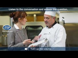 iTEP Listening Exercise 8